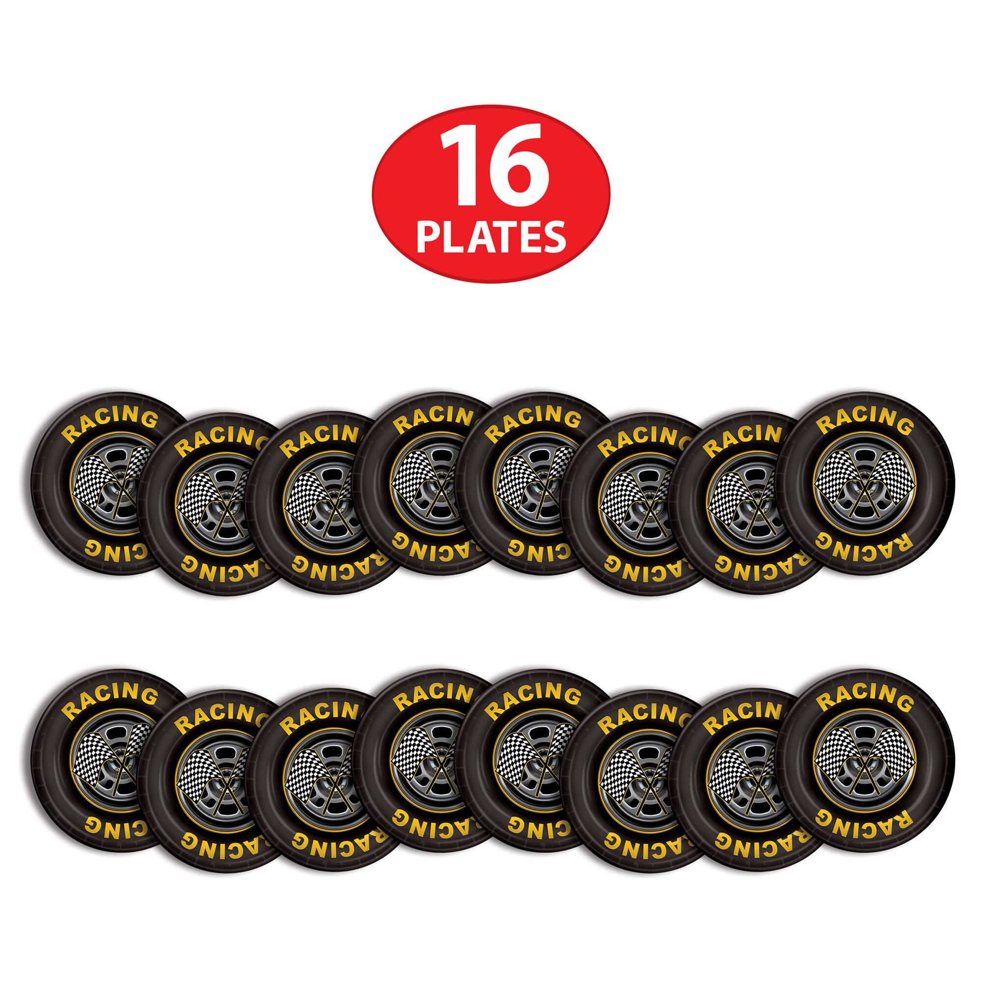 Beistle 9" Racing Tire Plates, 16ct.